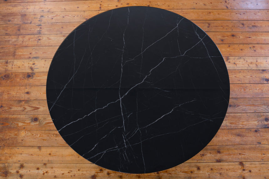 Tulip tafel "Nero Marquina" marmer 120cm